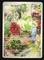 Sprigatito 2023 Pokemon TCG Scarlet & Violet Paldea Evolved #196 at PristineAuction.com