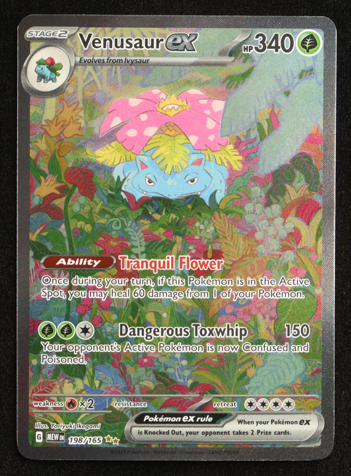 Venusaur ex 2023 Pokemon TCG Scarlet & Violet 151 #198 at PristineAuction.com Venusaur ex 2023 Pokemon TCG Scarlet & Violet 151 #198 at PristineAuction.com
