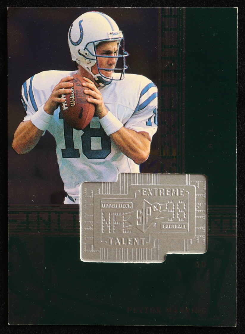 Peyton Manning 1998 SPx Finite #287 ET RC #3519/7200 at PristineAuction.com Peyton Manning 1998 SPx Finite #287 ET RC #3519/7200 at PristineAuction.com