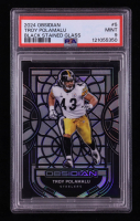 Troy Polamalu 2024 Panini Obsidian Black Stained Glass #5 (PSA 9) at PristineAuction.com