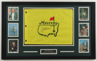 Jack Nicklaus Signed Custom Framed Masters Tournament Golf Pin Flag Display (JSA) at PristineAuction.com