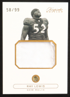 Ray Lewis 2024 Keepsake Edition Gem Relic #282 #58/99 at PristineAuction.com