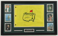 Jack Nicklaus Signed Custom Framed Masters Tournament Golf Pin Flag Display (JSA) at PristineAuction.com