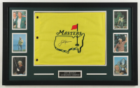 Jack Nicklaus Signed Custom Framed Masters Tournament Golf Pin Flag Display (JSA) at PristineAuction.com