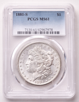 1881-S Morgan Silver $1 Dollar (PCGS MS61) (VAM 38) at PristineAuction.com