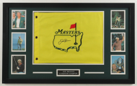 Jack Nicklaus Signed Custom Framed Masters Tournament Golf Pin Flag Display (JSA) at PristineAuction.com