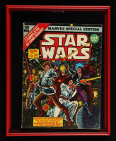 Complete Set of (3) 1977 "Star Wars" Issue #1-3 Special Edition Custom Framed Marvel Comic Book Display at PristineAuction.com