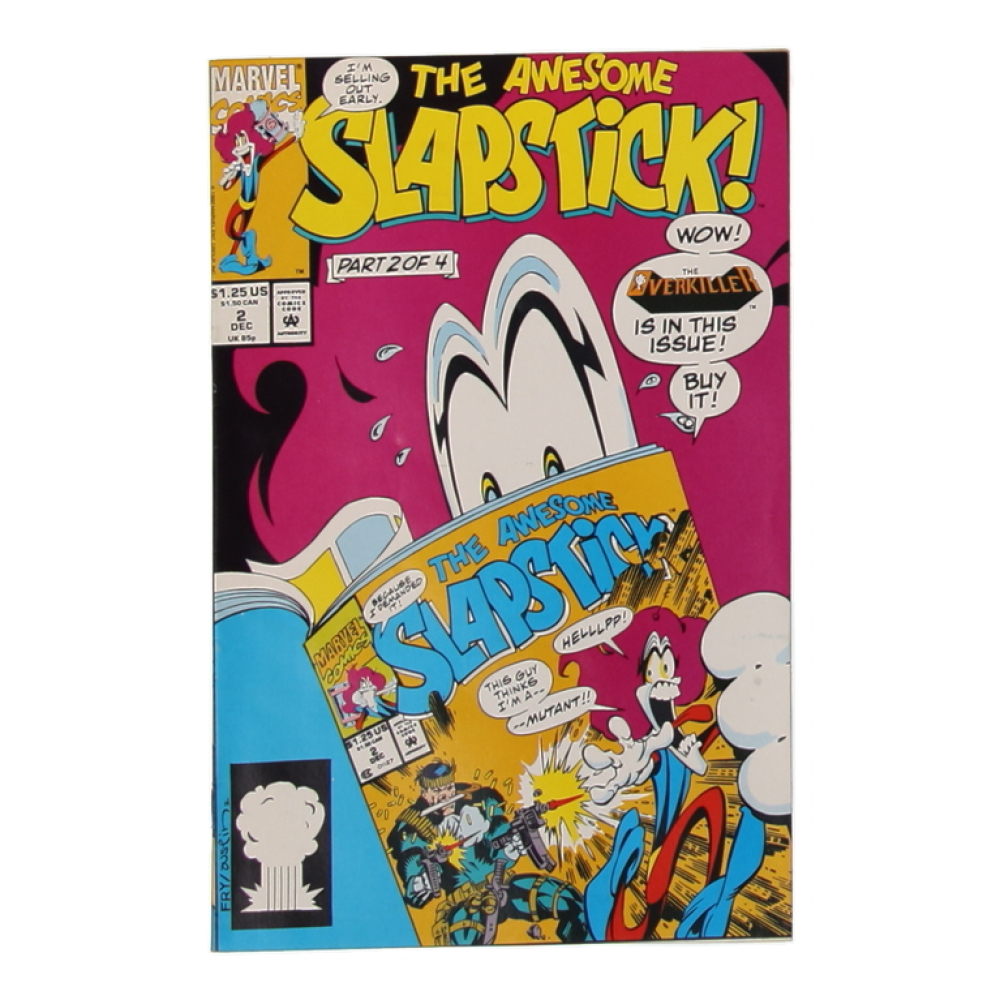 1992 "The Awesome Slapstick!" Issue #2 Marvel Comic Book at PristineAuction.com