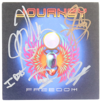 Journey | "Freedom" CD Album Insert Band-Signed by (5) with Neal Schon, Deen Castronovo (JSA) at PristineAuction.com
