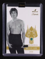 Bruce Lee 2024 Keepsake 50th Anniversary Edition Dragon Gem Green Onyx Relic #31/50 at PristineAuction.com