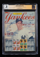 Joe DiMaggio Signed 1985 "Yankees" #V6 #5 Magazine (CGC 9.5) at PristineAuction.com