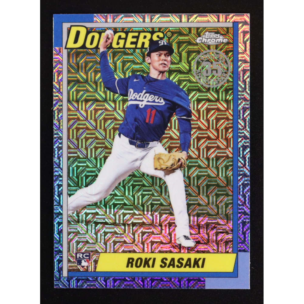 Roki Sasaki 2025 Topps '90 Topps Silver Pack Chrome #T90C135 RC at PristineAuction.com
