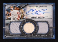 Rafael Devers 2019 Topps Museum Collection Signature Swatches Triple Relic Autographs #SSTARD #192/199 at PristineAuction.com