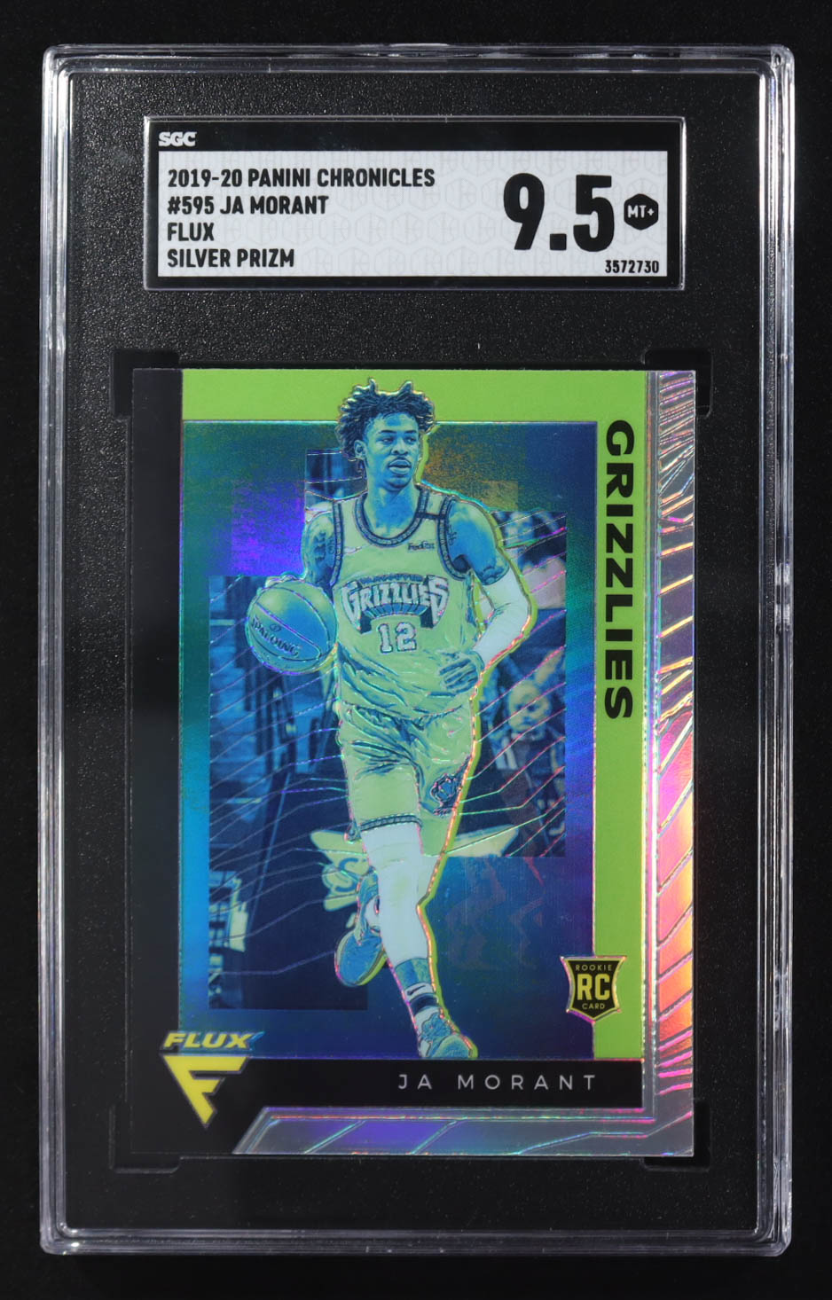 Ja Morant 2019-20 Panini Chronicles Flux Silver Prizm #595 RC (SGC 9.5) at PristineAuction.com Ja Morant 2019-20 Panini Chronicles Flux Silver Prizm #595 RC (SGC 9.5) at PristineAuction.com