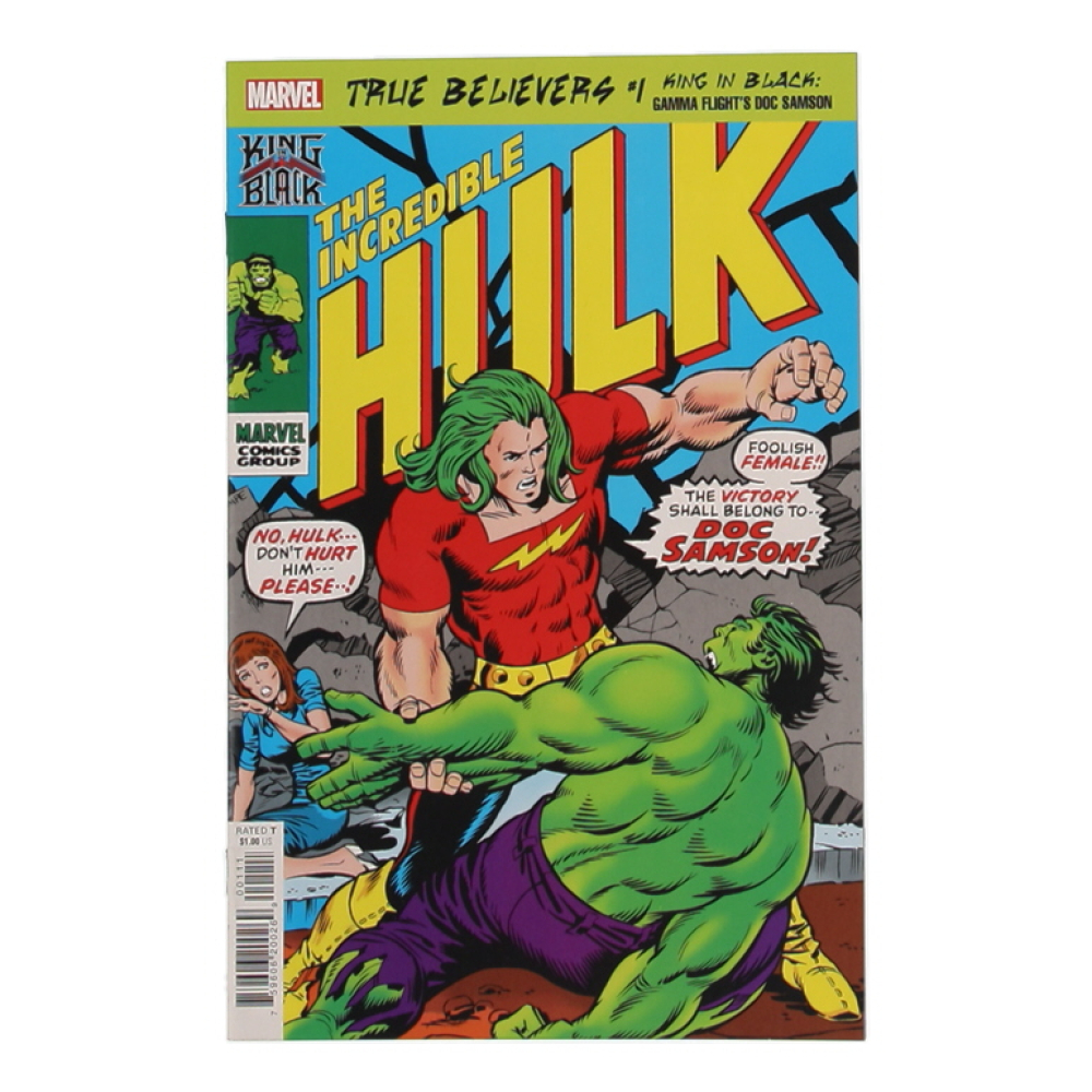 2021 "True Believers: King In Black - Gamma Flight's Doc Samson" Issue #1 Marvel Comic Book at PristineAuction.com