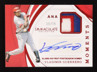 Vladimir Guerrero 2019 Immaculate Collection Moments Memorabilia Autographs Red #15 #06/15 at PristineAuction.com