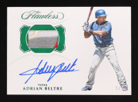 Adrian Beltre 2019 Panini Flawless Patch Autographs Emerald #27 #2/3 at PristineAuction.com