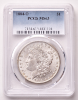 1884-O Morgan Silver $1 Dollar (PCGS MS63) (VAM 10) at PristineAuction.com