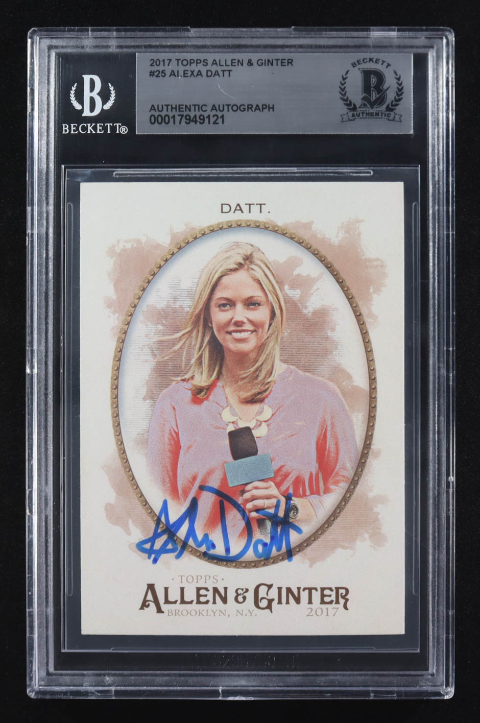 Alexa Datt Signed 2017 Topps Allen & Ginter #25 (BGS) at PristineAuction.com Alexa Datt Signed 2017 Topps Allen & Ginter #25 (BGS) at PristineAuction.com