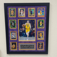 Austin Reaves Lakers Custom Framed Photo Display with (10) Trading Cards at PristineAuction.com