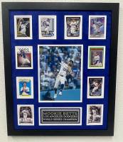 Mookie Betts Dodgers Custom Framed Photo Display with (10) Trading Cards at PristineAuction.com