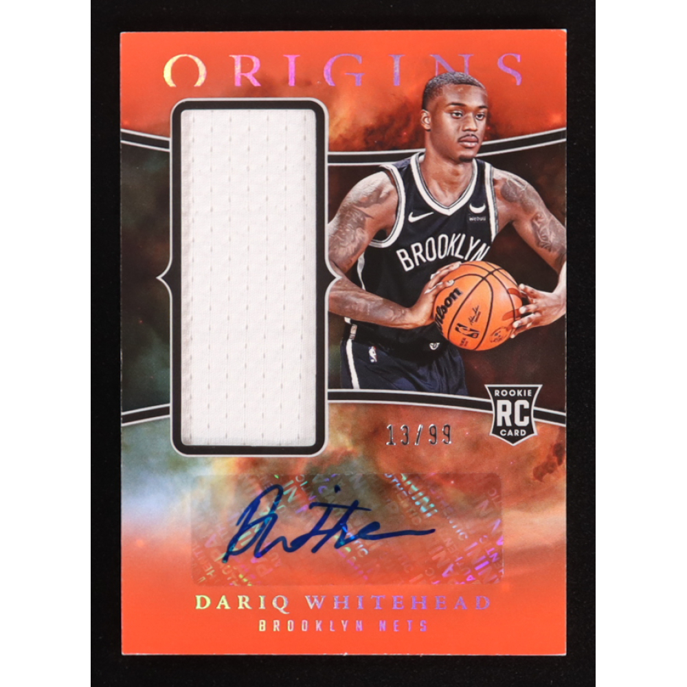 Dariq Whitehead 2023-24 Panini Origins Rookie Autographs Red #7 #13/99 RC at PristineAuction.com