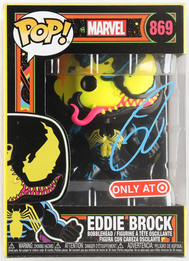 Tom Hardy Signed "Marvel" #869 Eddie Brock Funko Pop! Vinyl Figure (ACOA) at PristineAuction.com Tom Hardy Signed "Marvel" #869 Eddie Brock Funko Pop! Vinyl Figure (ACOA) at PristineAuction.com