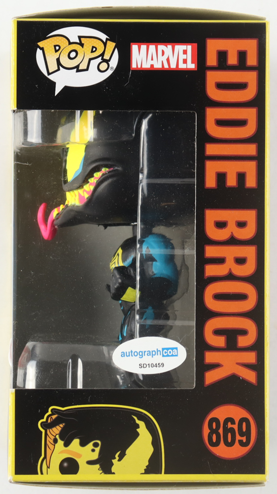 Tom Hardy Signed "Marvel" #869 Eddie Brock Funko Pop! Vinyl Figure (ACOA) at PristineAuction.com Tom Hardy Signed "Marvel" #869 Eddie Brock Funko Pop! Vinyl Figure (ACOA) at PristineAuction.com