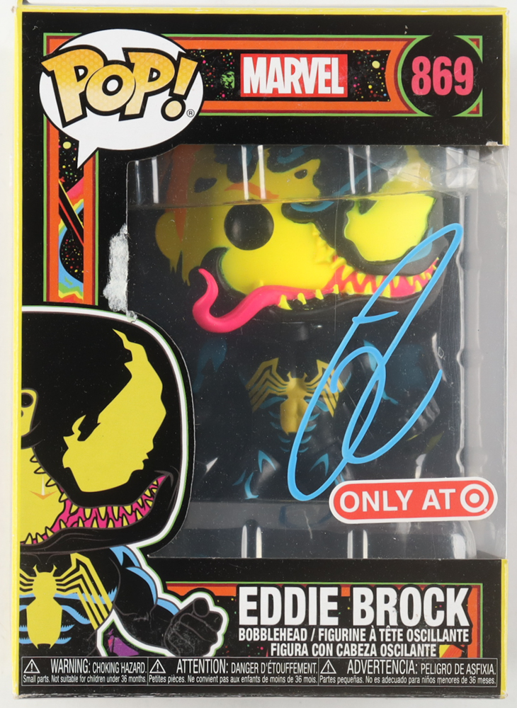 Tom Hardy Signed "Marvel" #869 Eddie Brock Funko Pop! Vinyl Figure (ACOA) at PristineAuction.com Tom Hardy Signed "Marvel" #869 Eddie Brock Funko Pop! Vinyl Figure (ACOA) at PristineAuction.com