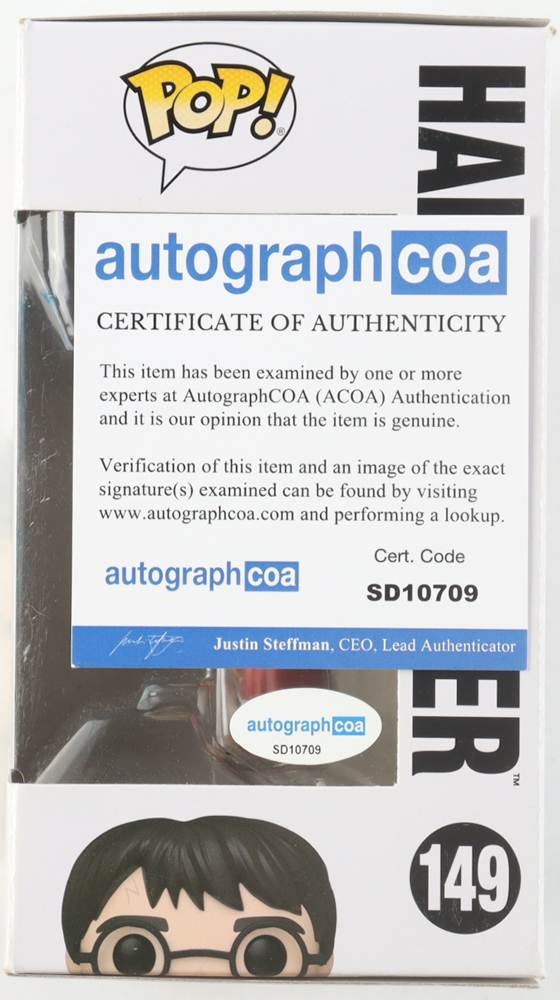 Daniel Radcliffe Signed "Wizarding World: Harry Potter" #149 Harry Potter Funko Pop! Vinyl Figure (ACOA) at PristineAuction.com Daniel Radcliffe Signed "Wizarding World: Harry Potter" #149 Harry Potter Funko Pop! Vinyl Figure (ACOA) at PristineAuction.com