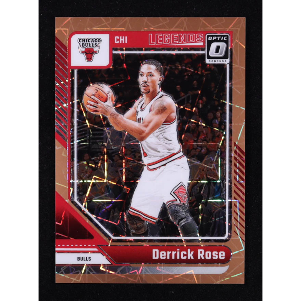 Derrick Rose 2024-25 Donruss Optic Bronze Velocity LGD #233 #041/125 at PristineAuction.com