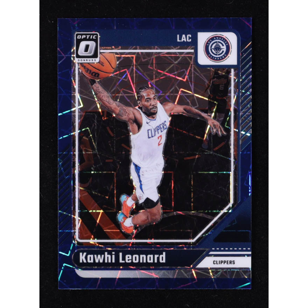 Kawhi Leonard 2024-25 Donruss Optic Blue Velocity #141 at PristineAuction.com
