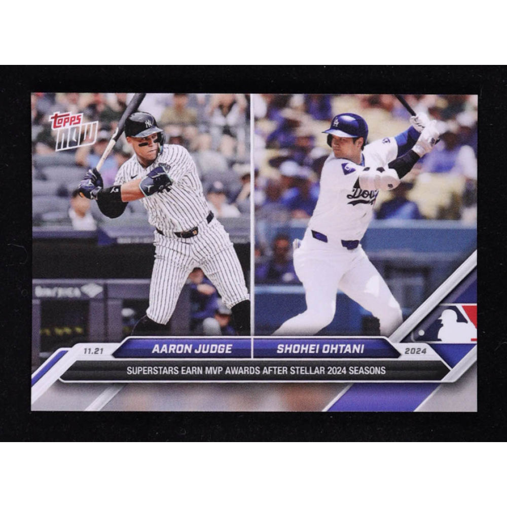 Aaron Judge / Shohei Ohtani 2024 Topps Now Offseason #OSJO at PristineAuction.com