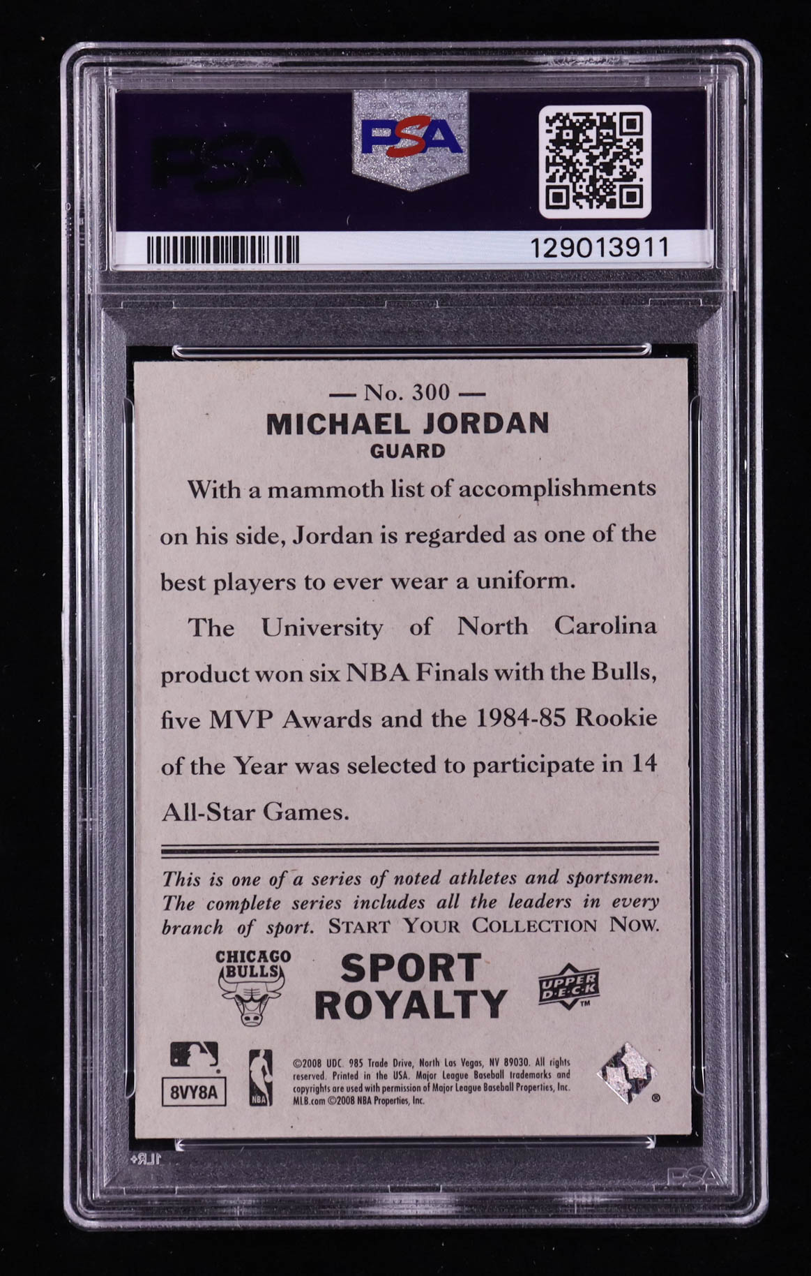 Michael Jordan 2008 Upper Deck Goudey #300 SR SP (PSA 9) at PristineAuction.com Michael Jordan 2008 Upper Deck Goudey #300 SR SP (PSA 9) at PristineAuction.com