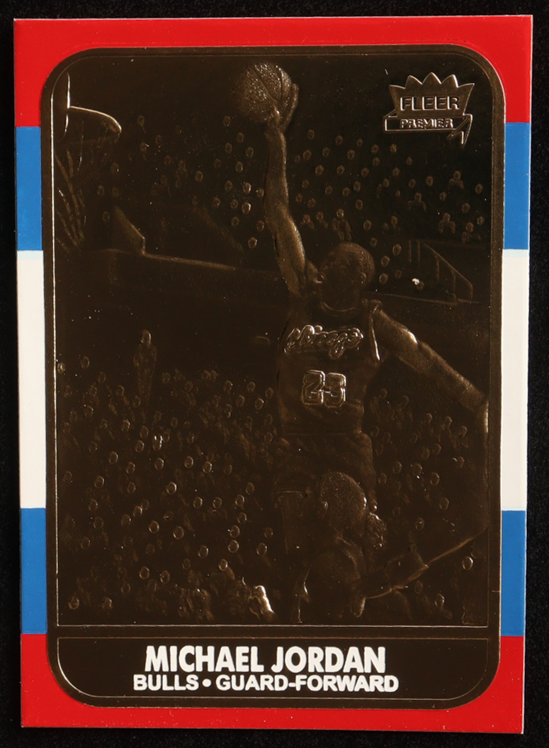 Michael Jordan 1997 Fleer 23KT Gold #NNO at PristineAuction.com Michael Jordan 1997 Fleer 23KT Gold #NNO at PristineAuction.com