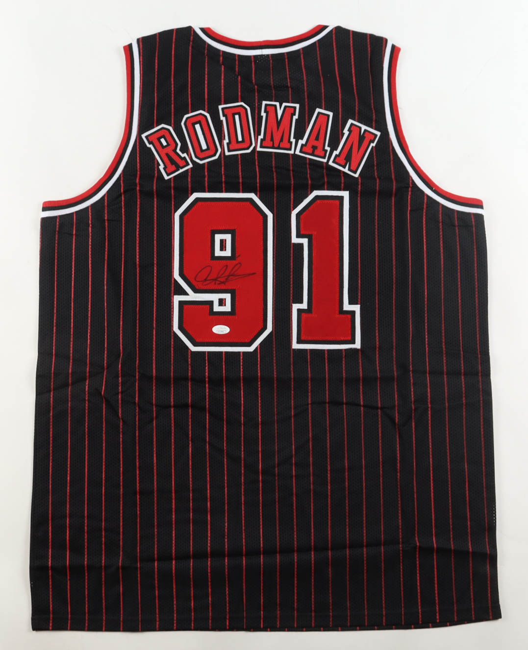 Dennis Rodman Signed Jersey (JSA) at PristineAuction.com Dennis Rodman Signed Jersey (JSA) at PristineAuction.com