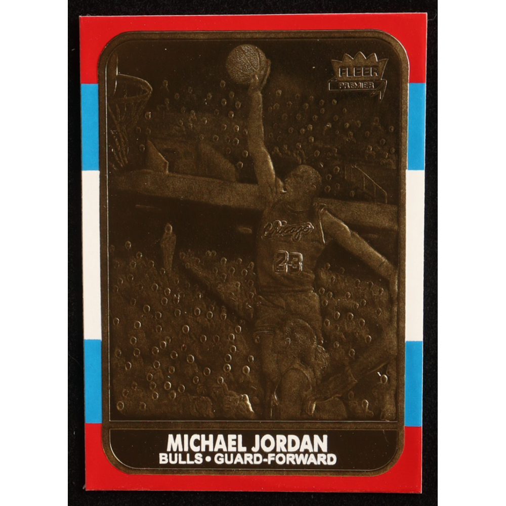Michael Jordan 1997 Fleer 23KT Gold #NNO at PristineAuction.com
