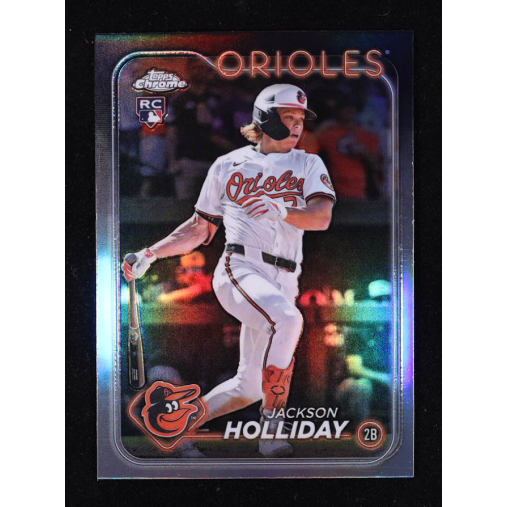 Jackson Holliday 2024 Topps Chrome Update Refractors #USC200 RC at PristineAuction.com