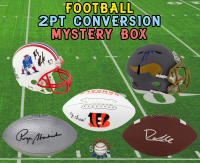 2-PT CONVERSION (1 Football / 1 Mini Helmet) Signed Mystery Box - Series 20 (Limited to 150) - Schwartz Sports at PristineAuction.com