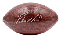 Puka Nacua Signed Rams Team Showcase "The Duke" Official NFL Game Ball (Fanatics) at PristineAuction.com