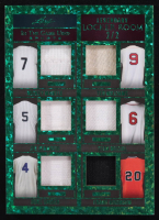 2022 ITG Used Sports Legendary Locker Room Materials Emerald Spectrum #LLR10 #2/2 Mickey Mantle / Ted Williams / Joe DiMaggio / Stan Musial / Duke Snider / Frank Robinson at PristineAuction.com