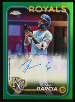 Maikel Garcia 2024 Topps Chrome Update Autographs Green Refractors #ACMG #11/99 at PristineAuction.com