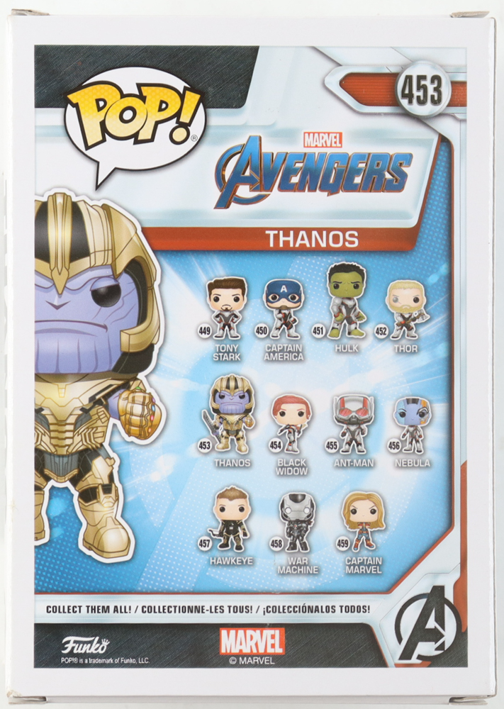 Josh Brolin Signed "Avengers" #453 Thanos Bobble-Head Funko Pop! Vinyl Figure (ACOA) at PristineAuction.com Josh Brolin Signed "Avengers" #453 Thanos Bobble-Head Funko Pop! Vinyl Figure (ACOA) at PristineAuction.com