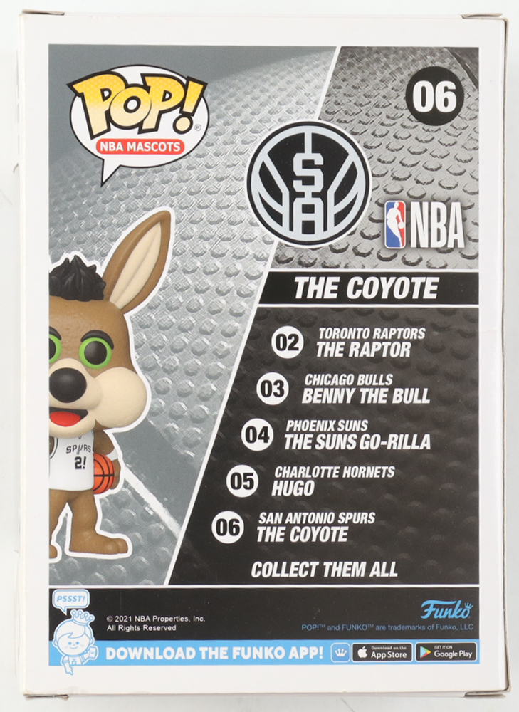 Patty Mills Signed Spurs #06 The Coyote Funko Pop! Vinyl Figure (JSA) at PristineAuction.com Patty Mills Signed Spurs #06 The Coyote Funko Pop! Vinyl Figure (JSA) at PristineAuction.com