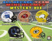 All-Decade Team Football Mini Helmet Signed Mystery Box &ndash; Series 14 (Limited to 75) - Schwartz Sports at PristineAuction.com