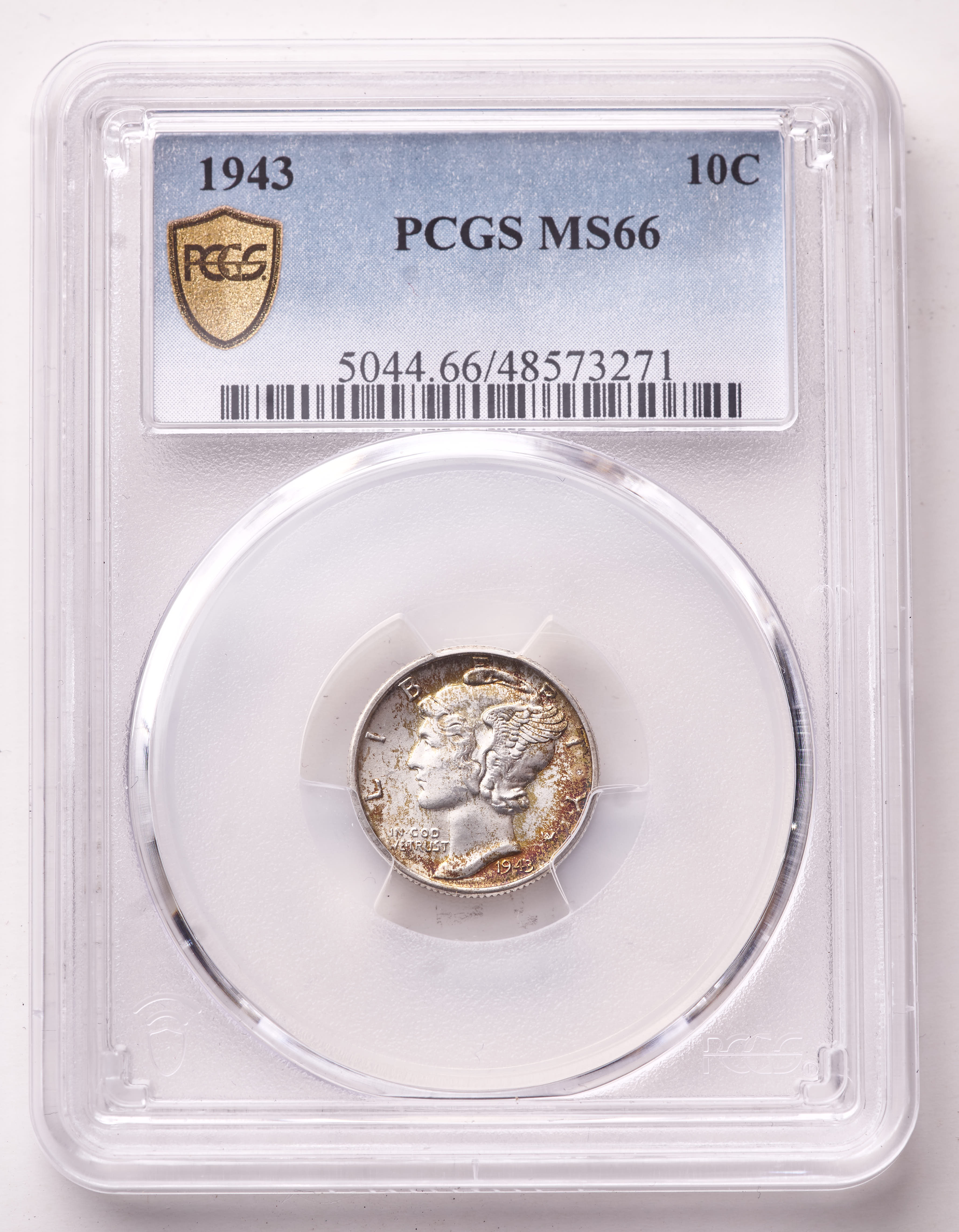 1943 Mercury Silver Dime (PCGS MS66) at PristineAuction.com 1943 Mercury Silver Dime (PCGS MS66) at PristineAuction.com
