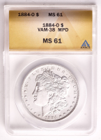 1884-O Morgan Silver Dollar VAM-38 MPD (ANACS MS61) at PristineAuction.com