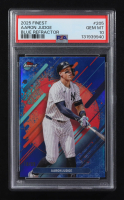 Aaron Judge 2025 Finest Blue Refractors #205 #18/99 (PSA 10) at PristineAuction.com