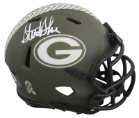 Sterling Sharpe Signed Packers Salute To Service Alternate Speed Mini Helmet (Beckett) at PristineAuction.com