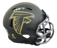 Michael Vick Signed Falcons Salute To Service Alternate Speed Mini Helmet (Beckett) at PristineAuction.com